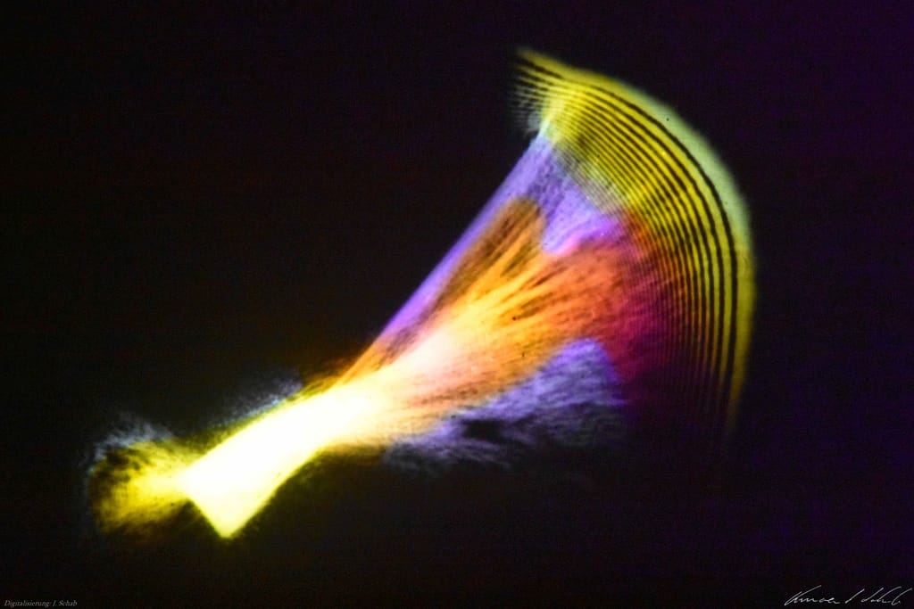 Lasergrafiken, Dia, 1971-72, Lichtkünstler Vincent Schab, Lightshow, Lasershow, Lichtenvironments