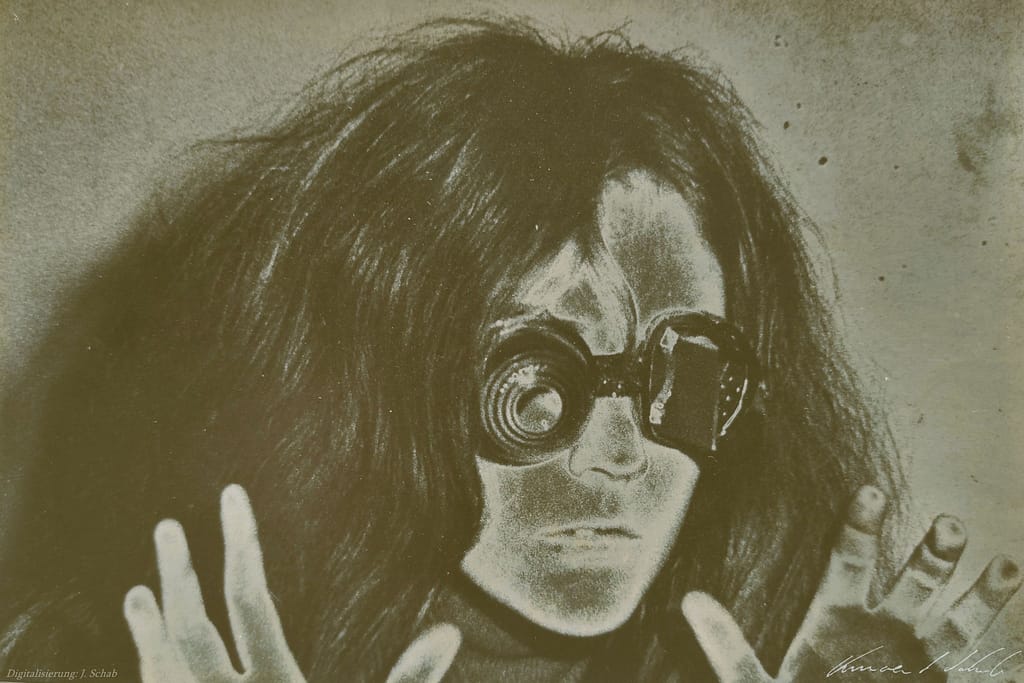 Artfotografie-Dia, Lichtkunst Vincent Schab, 1960er und 70er, Lightshow, Lichtshow, Lichtenvironments