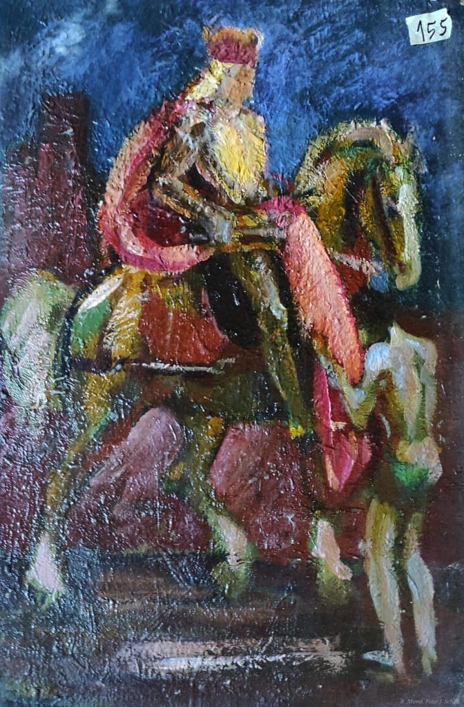 Mythologische Szene, St. Martin - Ölgemälde - Symbolismus, Expressionismus - Künstler Prof. Richard Mund