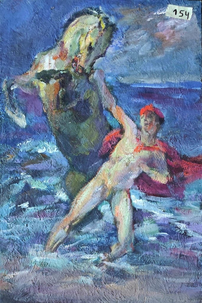 Mythologische Szenen - Ölgemälde - Symbolismus, Expressionismus - Künstler Prof. Richard Mund