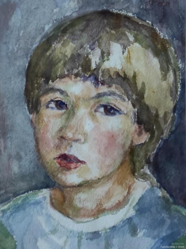 Enkel Pan - Aquarell  - Künstlerin Barbara Lise: Elisabeth Schab