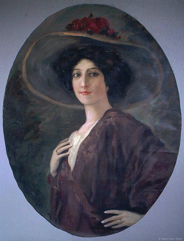 Richard Munds Schwester Anna (Änndel) gemalt von Richard Mund