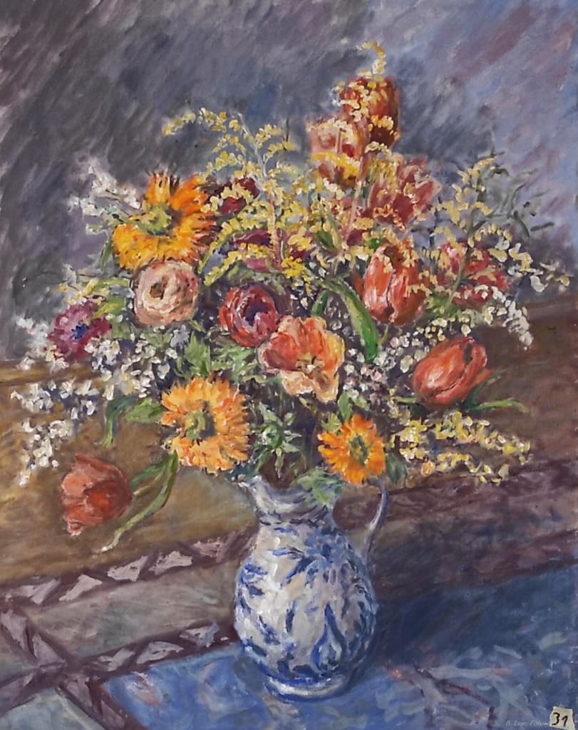 Blumenstillleben - Ölgemälde -Künstlerin Barbara Lise: Elisabeth Schab