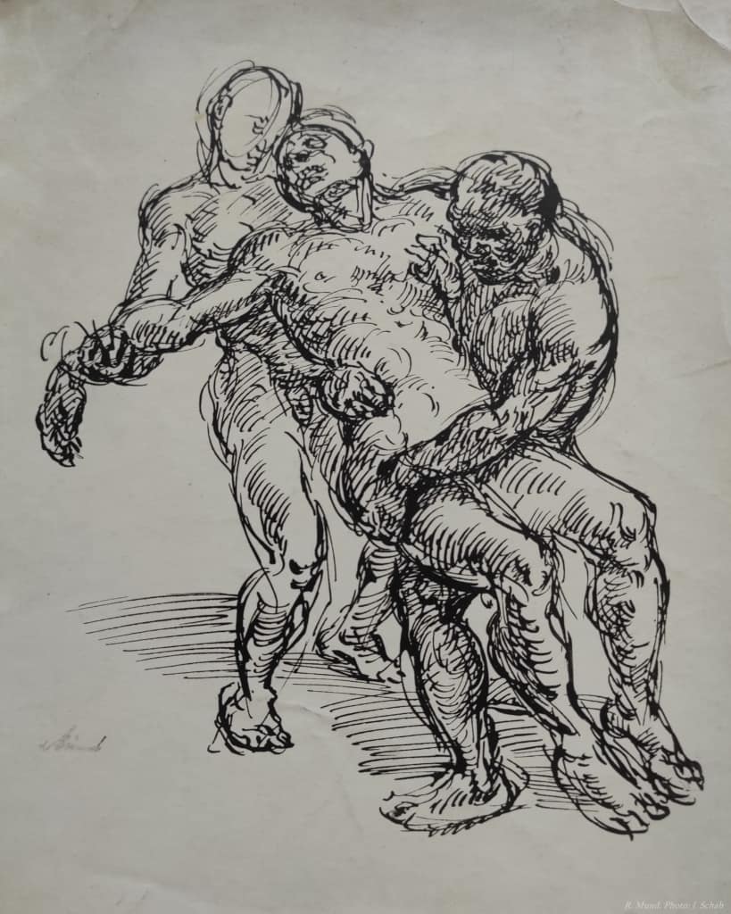 Studien, Zeichnungen und Skizzen von Prof. Richard Mund - Schüler von Franz von Stuck und Gabriel von Hackel